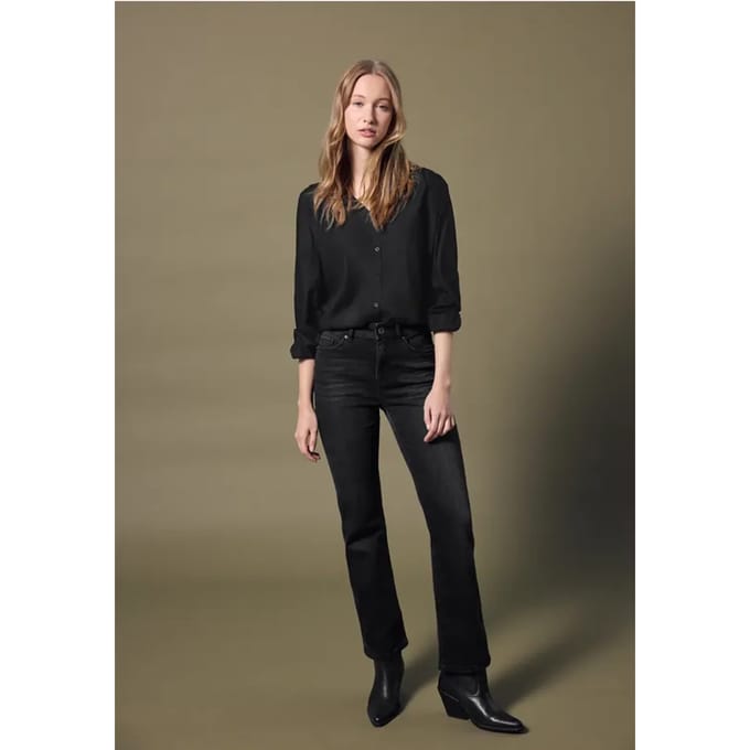 V-hals blouse met knopen