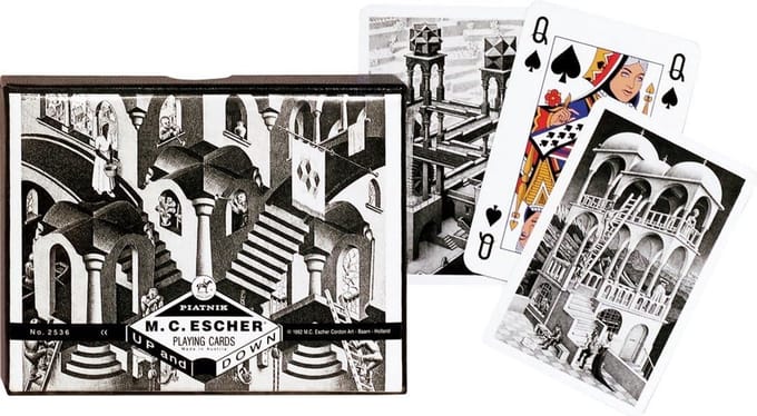 Piatnik Escher Up & Down Speelkaarten - Double Deck