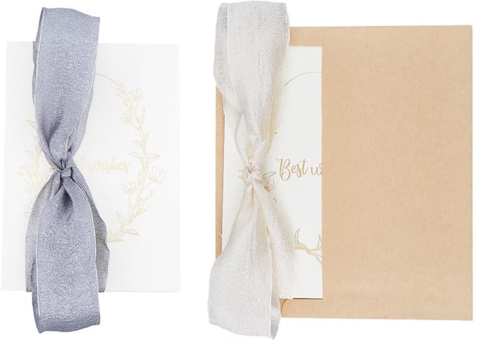 Dailygoods - Set van 2 Bruiloft Gelofteboeken met Kraftpapier Enveloppen