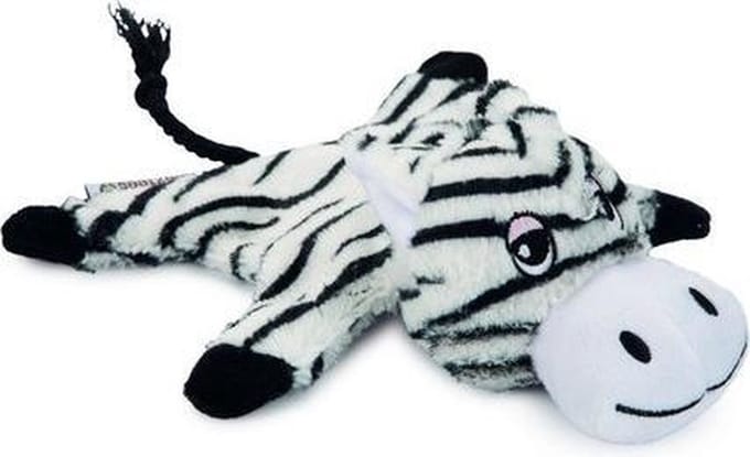 Beeztees zino hondenspeelgoed pluche zwart/wit