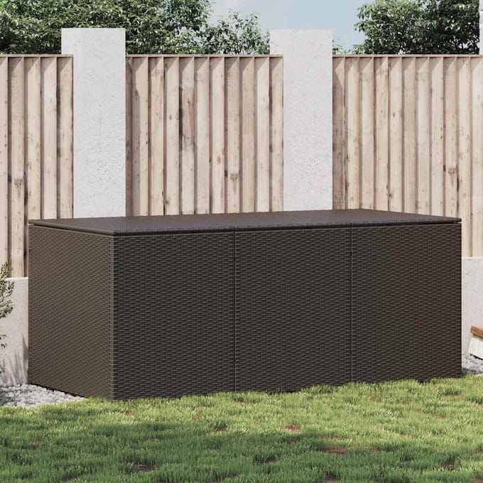 vidaXL - Tuinbox - 180x90x70 - cm - poly - rattan - bruin