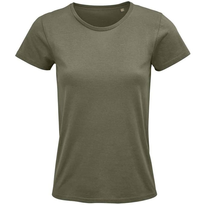 SOLS Dames/Dames Kruisvaarder T-Shirt (Kaki Groen)