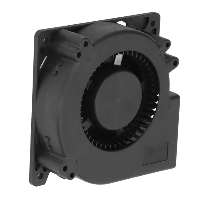Centrifugaalventilator 12V 2A 3600RPM Dubbel Kogelgelagerde Luchtblazer Ventilator voor Communicatie Basisstation black