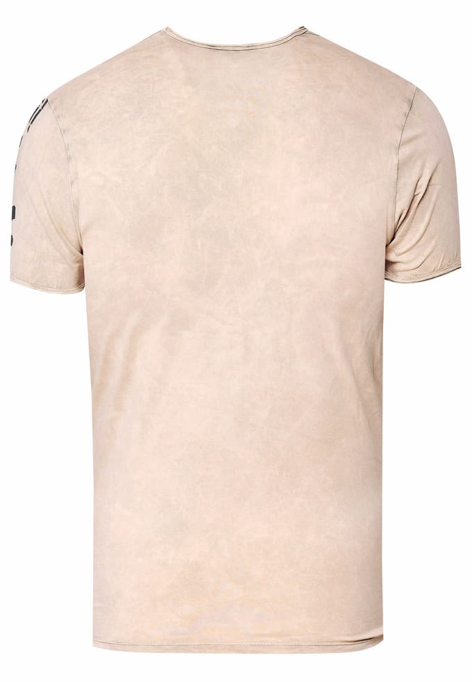 gewassen T-shirt met adelaarprint