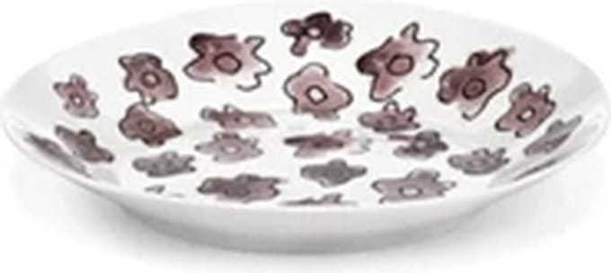 Serax Marni Midnight Flowers Dark Viola diep bord D18cm H2.9cm roze