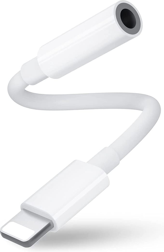 Kabel geschikt voor de Lightning poort naar jack - Jack 3.5 mm