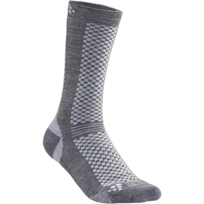 2-Pack Warme sokken Mid - Merino Wollen thermo sokken - 36 - Grijs