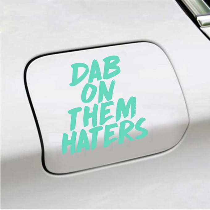 Bumpersticker - Dab On Them Haters - 10,9 X 10,7 - Mint