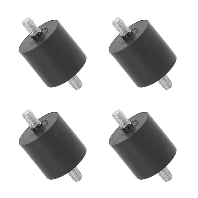 4 stuks rubberen schokdemper voetpad dempend antivibratie schroeftype buffer voor luchtcompressoren(M8 )