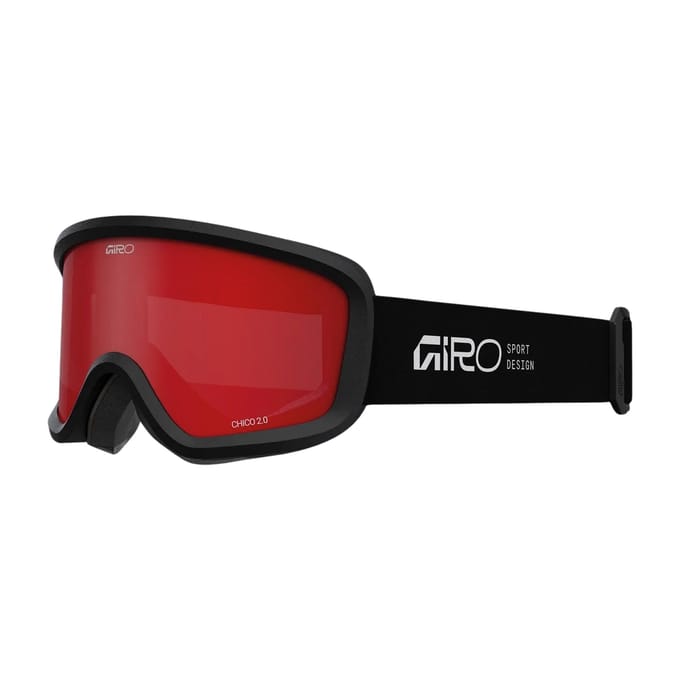 Giro GG CHICO 2.0 STACKED BLK AMBER SCARLET Unisex Skibril - Black