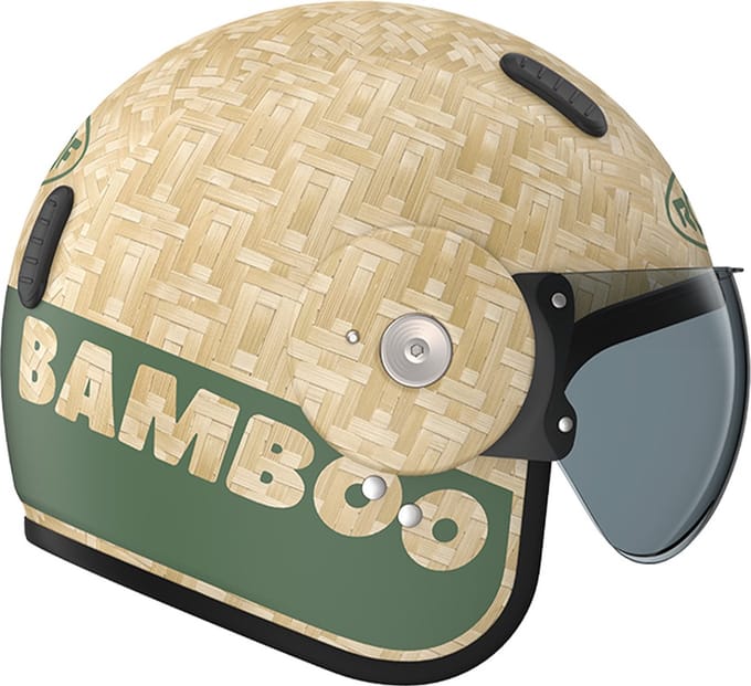 ROOF Helm Bamboo mat kaki maat S