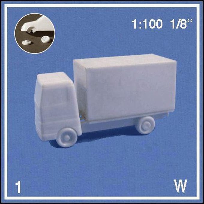 Schulcz Maquettebouw Vrachtwagen 1:100 1st wit