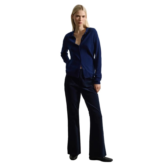 Flared Velvet Pants Dames Stefanel