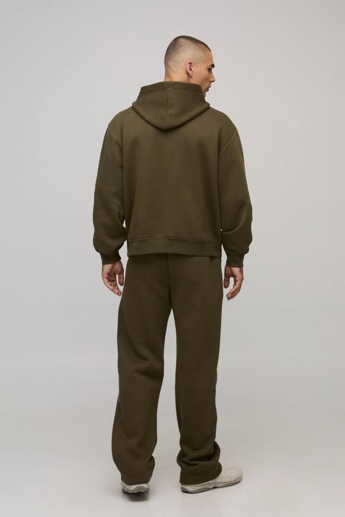 Essential Straight Leg Jogger | Dark Olive | Size XS