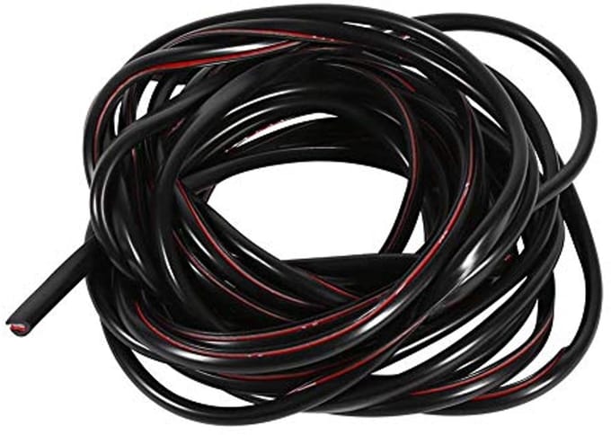 Auto Deur Rand Protector - Rubber Strip Trim Guard 5M Zwart