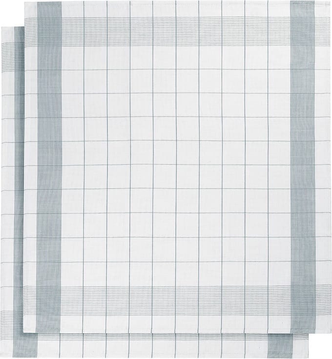set van 12 keukenhanddoeken - De Witte Lietaer - kleur wit/oxide