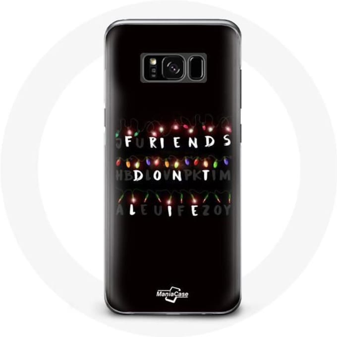 Coque - MANIACASE - Samsung Galaxy S8 - Souple - Noir - Stranger Things