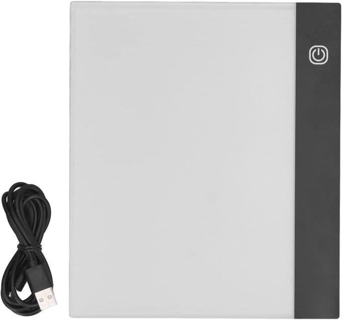 LED Lichtbox A5 - Tekentafel Tracing Pad - Tekenen en Schetsen - Verstelbare Helderheid - A5 Formaat - Wit