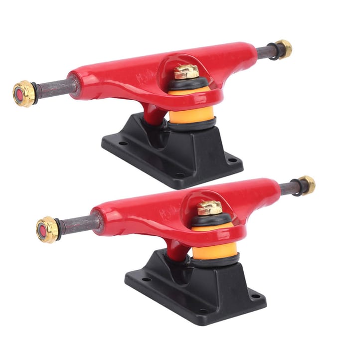 2-delige Set Professionele Esdoorn Skateboard Beugel Longboard Stand Buiten Sport Accessoire Rood rood
