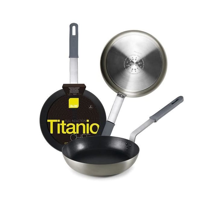Koekenpan - IBILI - Titanio Chef - Aluminium - 28 cm - Grijs - 2 jaar garantie grijs