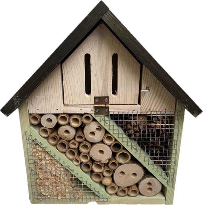 Insecten - Insectenhotel - Groen/Grijs- 1 stuk