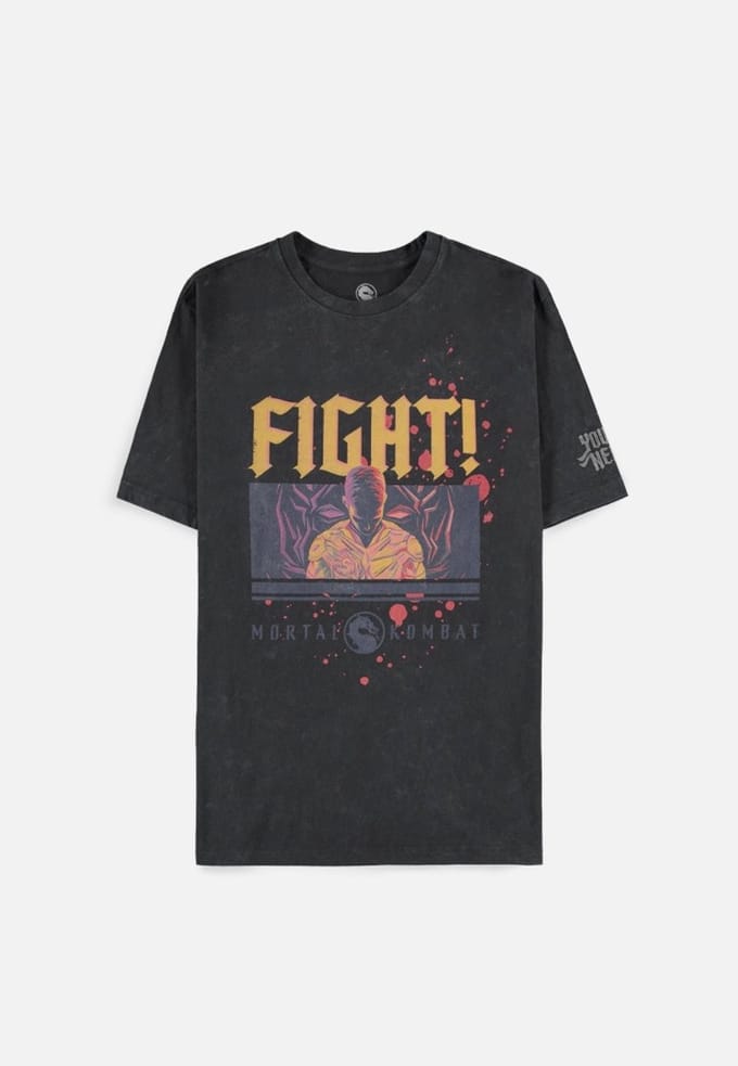 Mortal Kombat - Fight! Heren Tshirt - S - Grijs