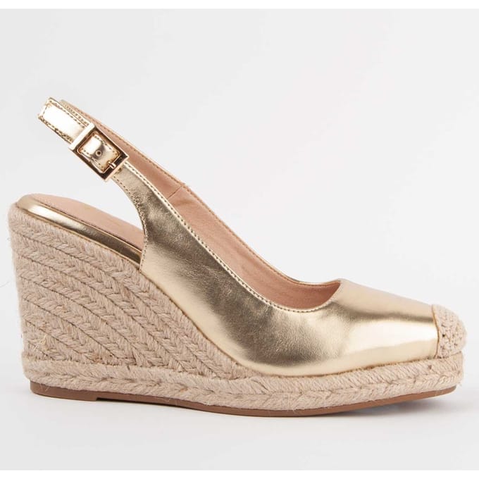 Alpargata De Cuña Para Mujer. Montevita Balenci5 102907 36 beige