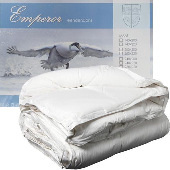 Emperor Donzen 4-Seizoenen Dekbed - 90% Eendendons - Eenpersoons - 140x200 cm - Wit