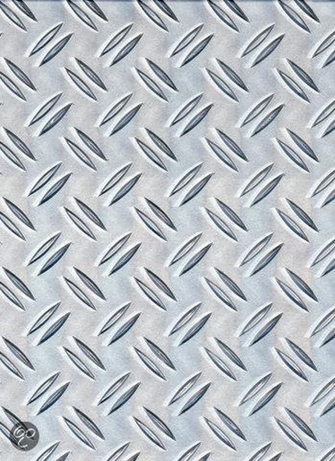 Alberts Structuurplaat - Aluminium - Natuur - Ruwpleister-reliëf - 300x1000x1,5mm