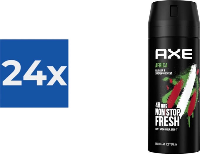 Axe - Deodorant - Spray - Africa - 150ml x 24