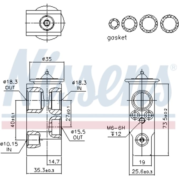 Airco ventiel NISSENS 999374