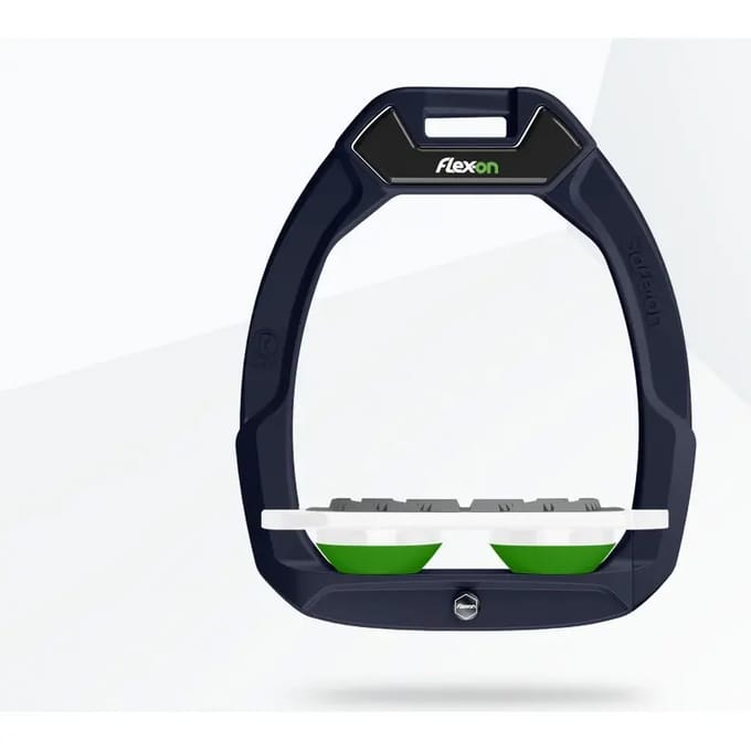 Veiligheidseisen voor paardrijden Plat Grip Marine/Wit/Groen Flex-On Safe-On