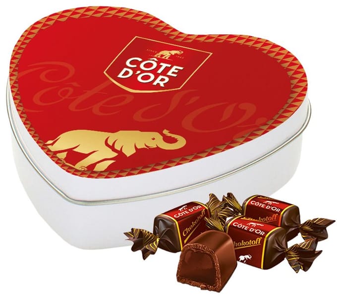 Côte d'Or Chokotoff geschenkdoos hartje - chocolade cadeau - 180g