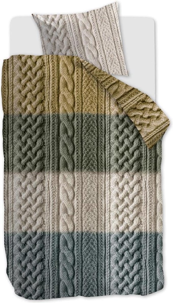 Ariadne at Home Snug Dekbedovertrek - Eenpersoons - 140x200/220 cm - Oker