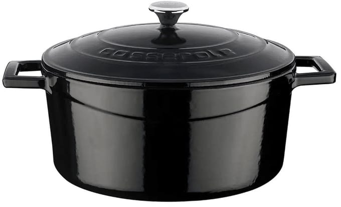 Lava Braadpan - 24 cm - 4.49 liter - Gietijzer - Zwart
