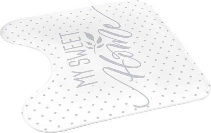 Toiletmat 45x45cm microfiber home grijs