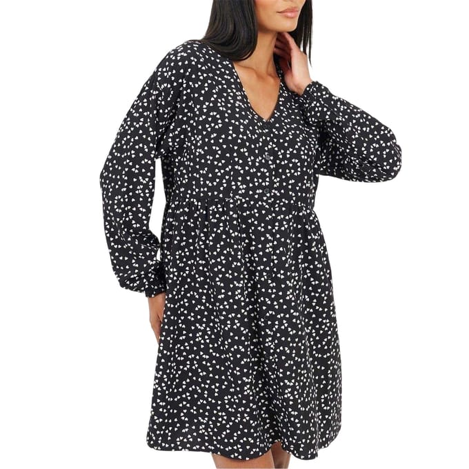 Brave Soul Mini-jurk voor dames (normale pasvorm) (Zwart, Wit)