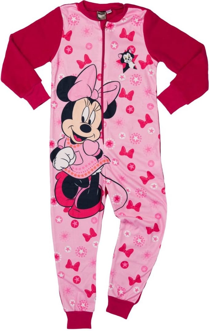 Disney Minnie Mouse Onesie - Pyjama / Jumpsuit / Huispak - Roze - Maat 110/116