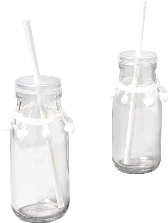 Folia papieren rietjes, ophangbaar doosje van 25 stuks, kraft