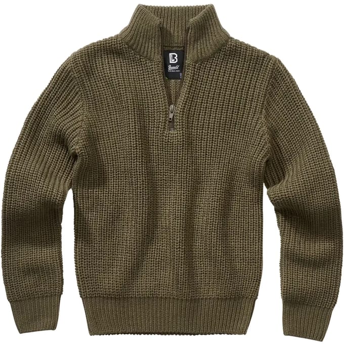 Brandit - Marine Troyer Kinder Pullover/trui - Kids 122/128 - Groen