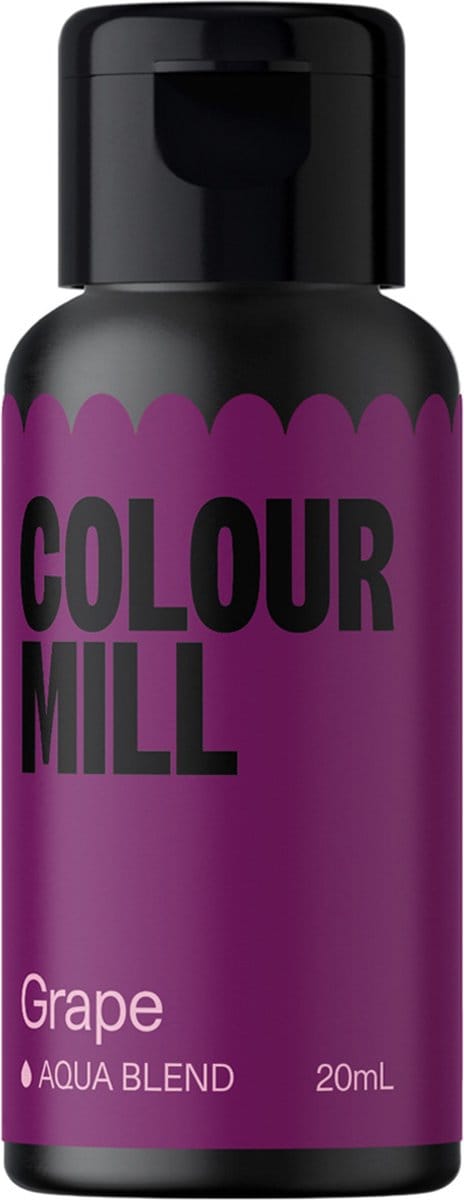 Colour Mill Aqua Blend Voedingskleurstof op Waterbasis - Grape - 20 ml