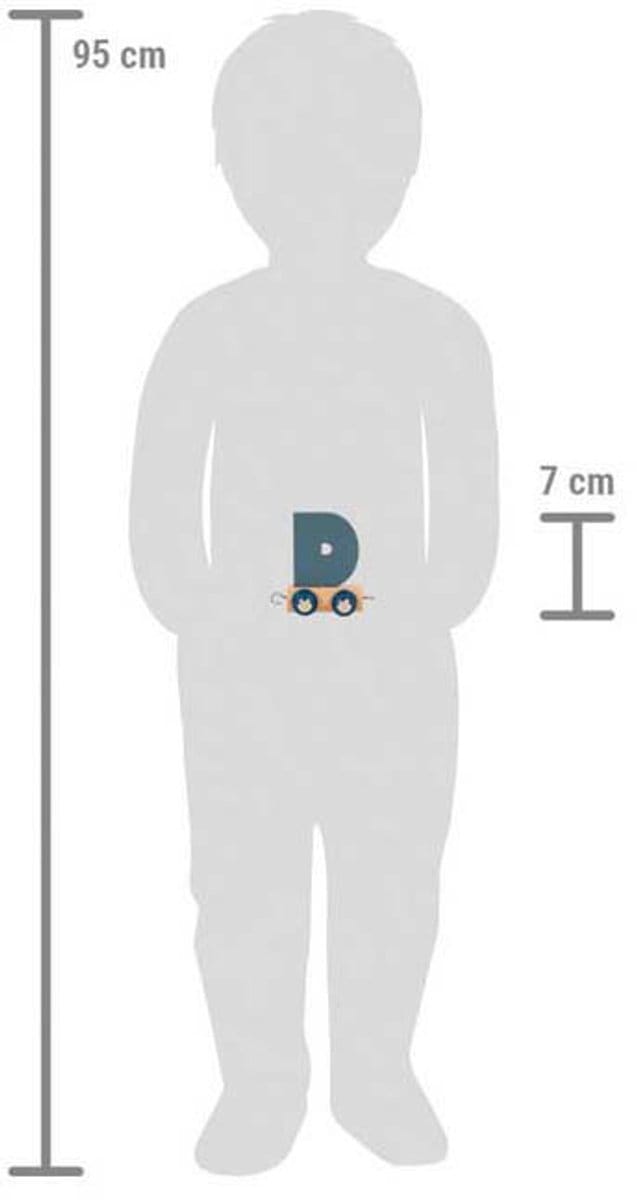 Small Foot - Wooden Letter Train Polar - D