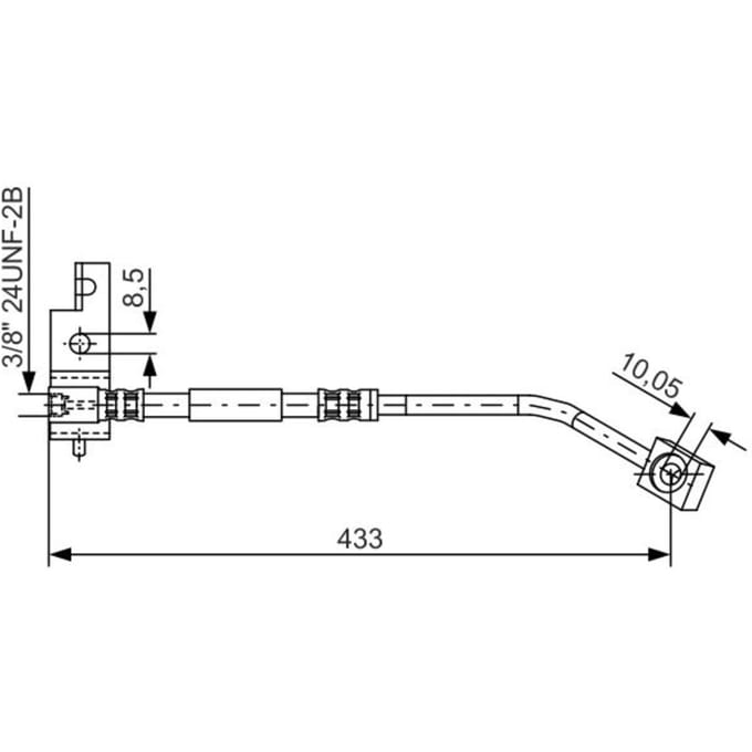 Remleiding BOSCH 1 987 476 149, links