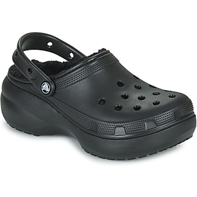 Klompen Crocs Sabots Classic Platform Lined doublure douce et floue