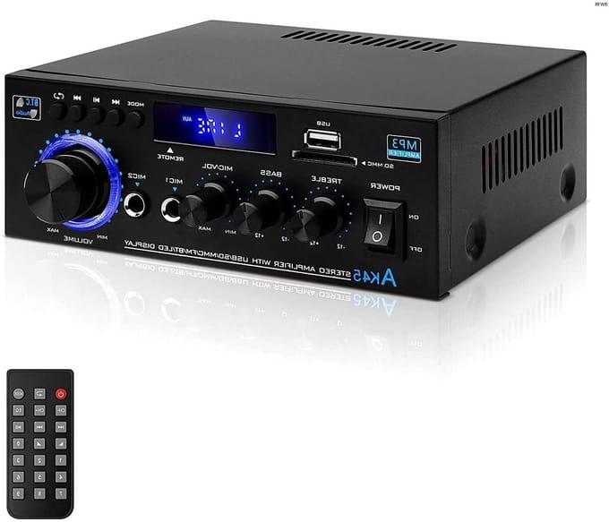 RFWR® Mini HiFi Stereo Versterker - Bluetooth, USB & SD-kaart Ondersteuning