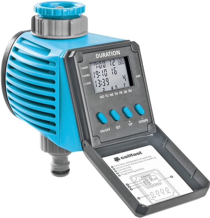 Cellfast CELLPRO 52-095 - Digitale Irrigatiecontroller - Flexibele Programmering - Batterijgevoed