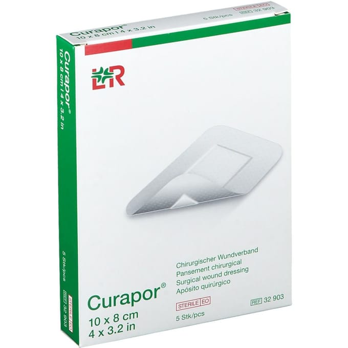 Curapor Verband Adh Steriel 10cm x 8cm 32903 5 Pleister