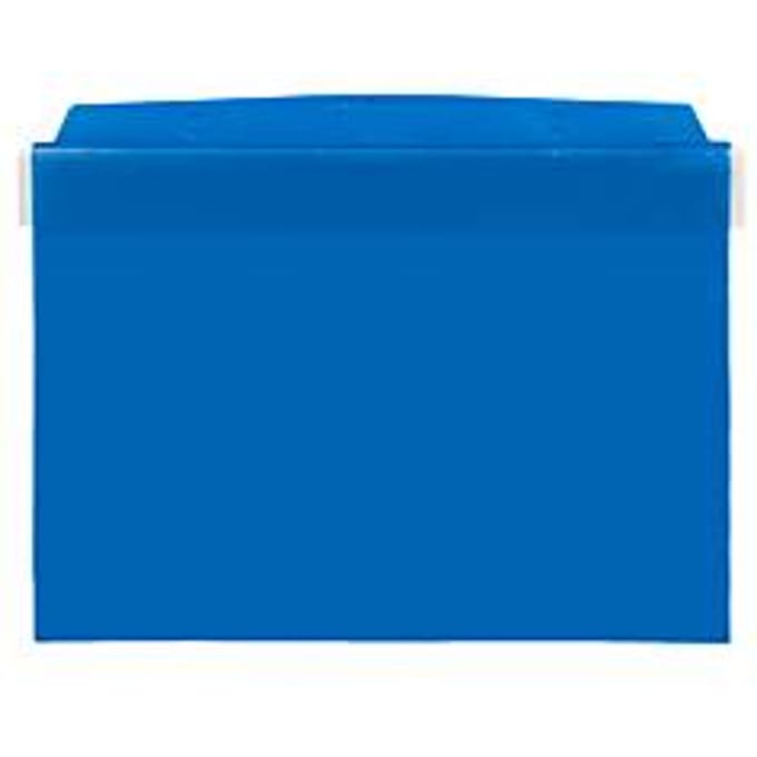 Orgatex insteekhoezen, m. klep, A5 liggend, blauw, 10 st.