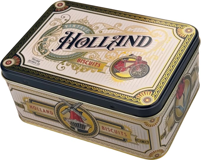 Blik Met Speculaas - Holland - Souvenirs - Holland Cadeau - Per Set