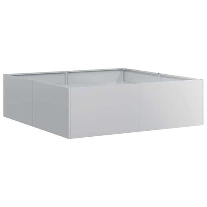 vidaXL - Plantenbak - 100x100x30 - cm - gegalvaniseerd - staal